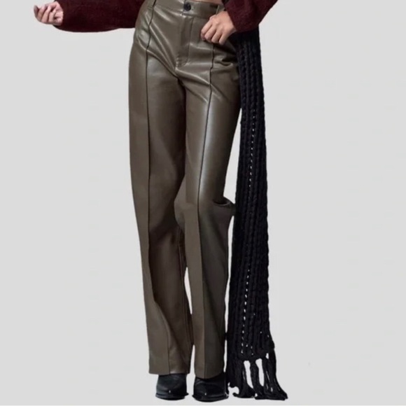 ZARA Faux Leather Pants *Blogger Favorite * - Picture 9 of 13